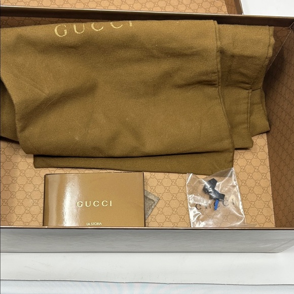 GUCCI Black Patent Leather Peep Toe Pumps Tom Ford Era Horsebit, Size 9B 0062 - Picture 16 of 16